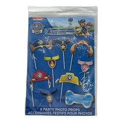 2 Paw Patrol Party Photo Props Accessories, 8 Count Each Pack