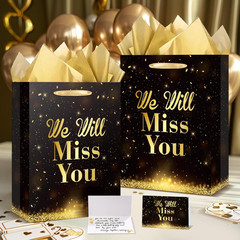 Farewell Going Away Party Decorations We Will Miss You Gift Bags with Wrapping P