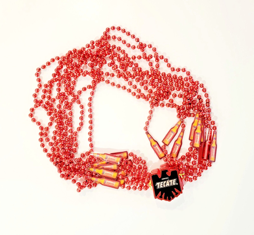 TECATE Beaded Necklaces & CORONA Necklaces Mexican Beer Lot of 11 – NEW