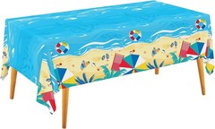 Plastic Tablecloth 3-Pack Waterproof Hawaiian Summer Birthday Pool Party Decor