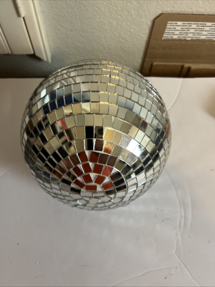 8″ Mirror Disco Ball with Hanging Ring for dance Party Club effect Party DJ