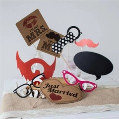 Ginger Ray Vintage Party Props For Photo Booth 10 Pieces