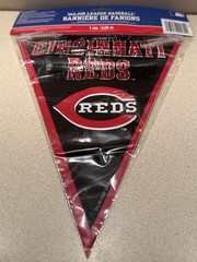 Cincinnati Reds MLB Baseball 12 Foot Long Pennant Banner Party Decoration. NEW