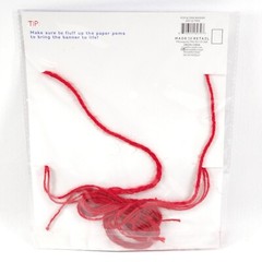 3 Pack Target Crepe Paper Pom & Stars Banner Red White & Blue 72 in. (1.82m) NEW
