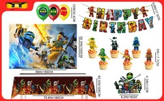 Ninja Birthday Party Decorations Lego Balloons Tablecloths Banner Cupcake Topper