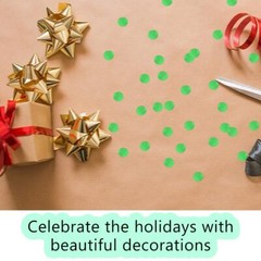50g/1.76oz Metallic Glitter Foil Confetti 15mm Green Round Confetti Glitter T…