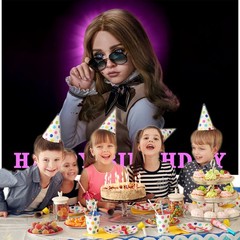 M3GAN Party Supplies Backdrop Banner Poster Vinyl Horror Theme Birthday Gift