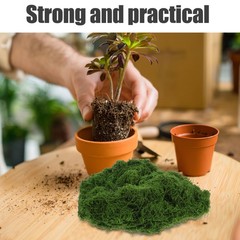 1 Pack Durable Artificial Moss for Crafts Green Decorative Moss for Terrariums