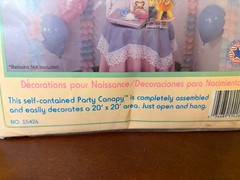 New Vintage 1993 Beistle Baby Shower Quick-Trim Party Canopy Retro Decorations