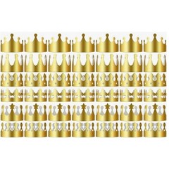 Meanplan 50-Pieces Gold Paper Crowns Birthday Crowns DIY Craft Kit All Ages