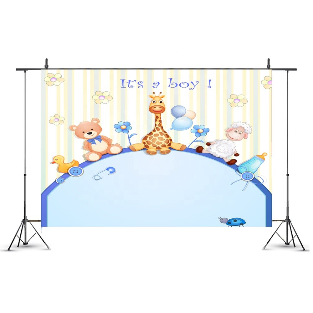 7x5ft It’s a Boy Backdrop Vinyl Photo Booth Background