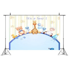 7x5ft It’s a Boy Backdrop Vinyl Photo Booth Background