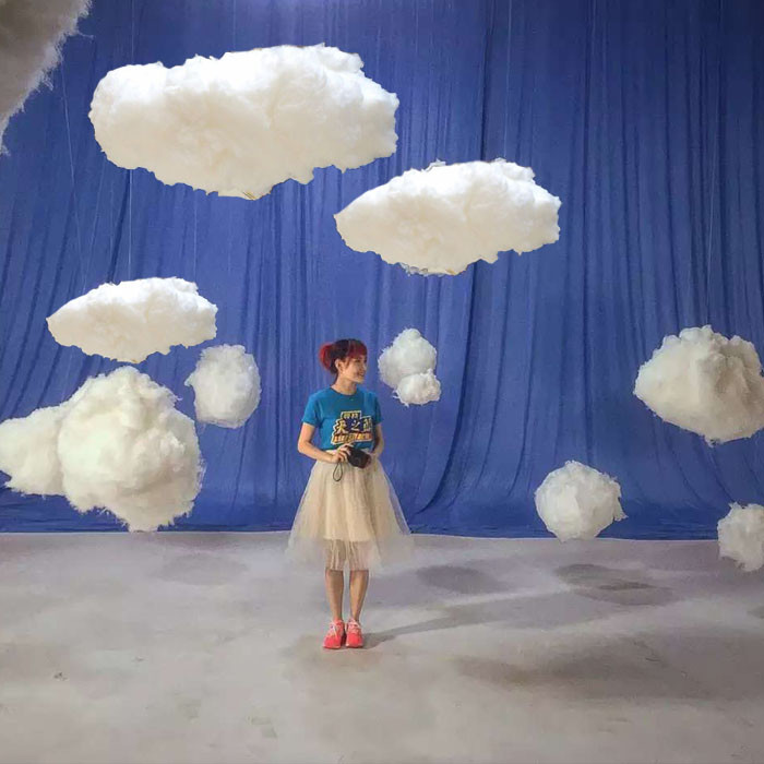 Realistic Clouds 3D Artificial Clouds White Fake Cloud Party Hanging Decor Prop