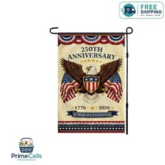Weather-Resistant 250th Anniversary Flag – Eagle Design for 4th of July Decor