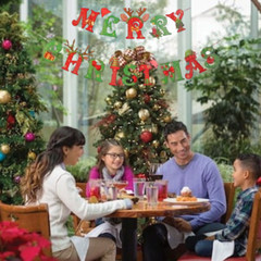 Christmas Banner Hanging Decoration Merry Christmas Letter Banner
