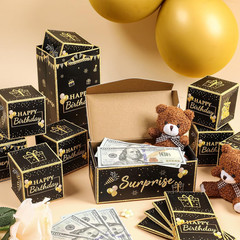 Birthday Surprise Gift Box Explosion for Money, Exploding Money Gift Box for Cas