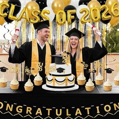 24 Pcs Graduation Cupcake Toppers 2026 – Congrats Grad Decorations Class of 2026