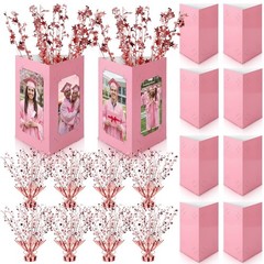 16 Pcs 2026 Graduation Centerpieces Decoration Rose Gold and Pink 6/7 Inch Ph…