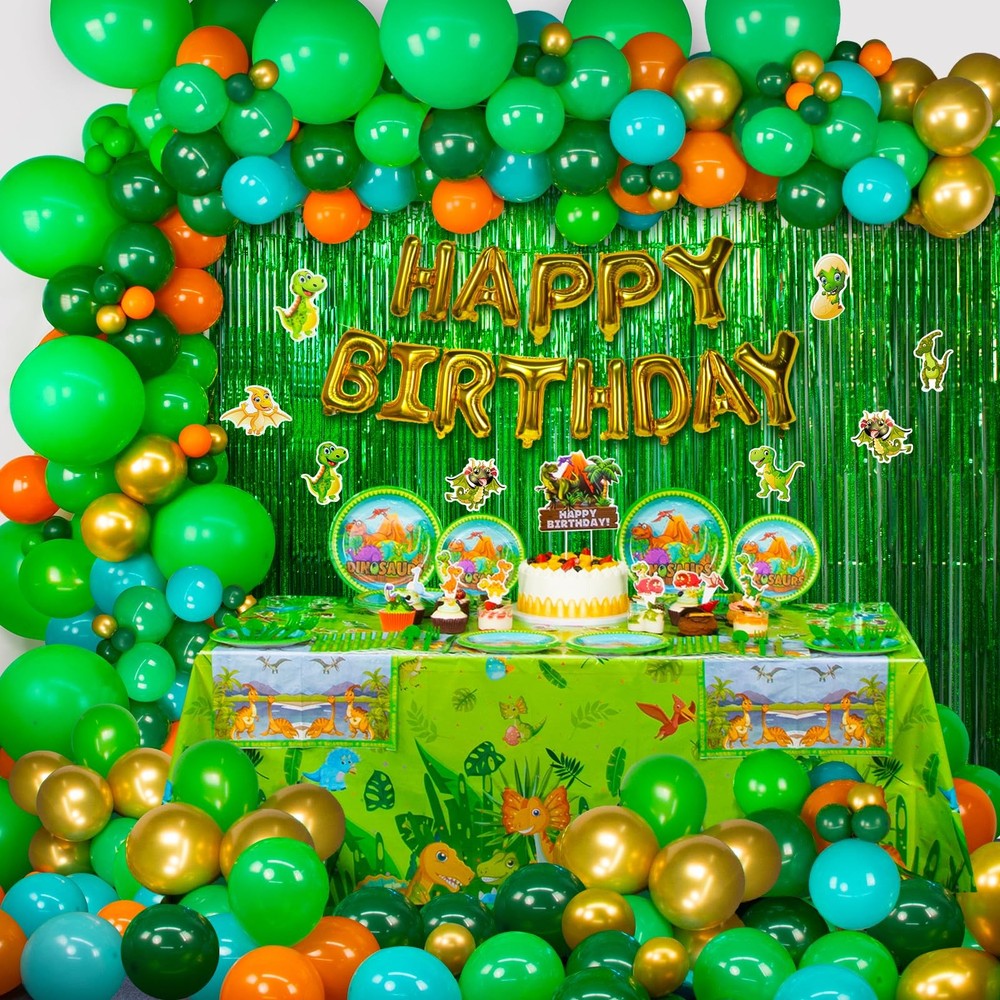 Dinosaur Party Decorations, Dinosaur Birthday Party Supplies for Kids Include…