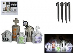 Halloween LED Inflatable Prop Deco Ghost Cemetery Spider Pumpkin Light Outdoor