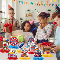 Circus Theme Party Decorations – 9PCS Carnival Theme Party Decorations Funny Clo