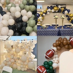 50pcs Sand White Balloons, 12inch White Sand Party Latex Balloon, Helium Ivor