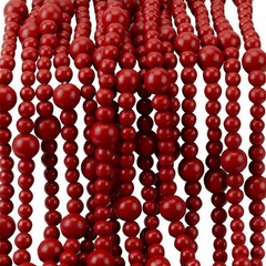 48 Feet Christmas Wood Bead Garland – Farmhouse Holiday Decor for Tree, Mantel