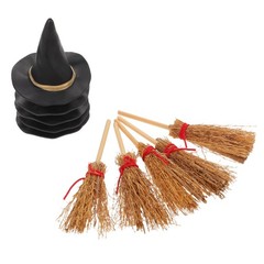 10Pcs Reusable Wizard Caps and Mini Witch Hats for Halloween Decoration Set