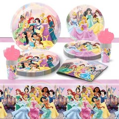 Disney Princess Birthday Party Tableware Decorations Plates Balloons Tableware