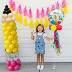 Back to Pencil Balloon Garland Kit – 180Pcs DIY Colorful Latex Balloons for W…