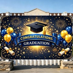 Class of 2026 Congrats Grad Prom Backdrop Party Photo Background Banner Decor