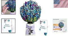 Birthday Suncatcher Bouquet | Sunlit Hydrangeas & Card Set
