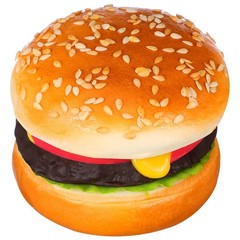 Artificial Pu Hamburger Model 3.14X2.75X2.75In Realistic Fake Burger Decor fo…