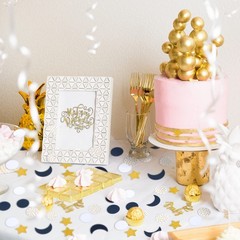 400 PCS Baby Shower Confetti Decorations Table Dots Gender Reveal Moon Star Art