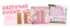Sequin Backdrop Gold Curtains 4 Panels 2ftx8ft Glitter Shimmer Fabric Sparkly