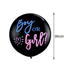 Gender Reveal Balloon Arch Kit 173 Pcs Black Balloon 36 Inch Voting Board Game