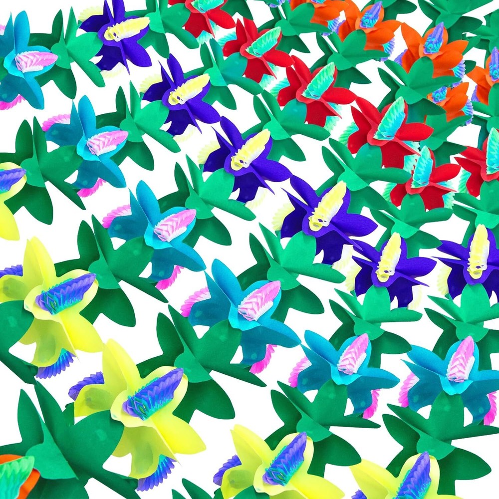 FUTUREPLUSX 6PCS Tropical Garland Party Decorations, 9.8 ft Multi Color