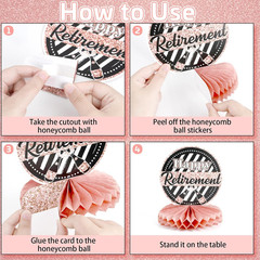 10 Pcs Retirement Party Decorations, Retirement Table Decorations for Women R…