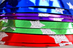 New 8 STANDARD SIZE New Year’s Eve CONE Elastic FOIL GLITTER STARS Party Hats