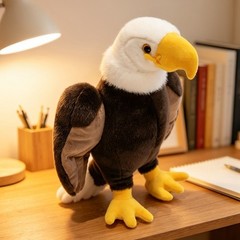 Bald Eagle Stuffed Animal Plush Toy Soft American Eagle Plush for Kid Home Decor