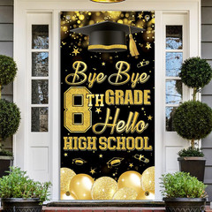 8TH Grade Graduation Decorations 2026, 8TH Grade Graduation Door Cover, Bye Bye