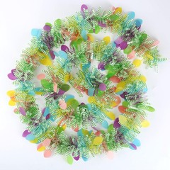 5 Pcs Easter Tinsel Garland,33 Feet Colorful Egg Tinsel Twist Garland Metalli…