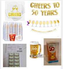 «Cheers to 50 Years» Party Supplies/Decorations