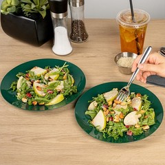 Restaurantware Moderna 9 Inch Premium Disposable Plates 40 Round Plastic Plates