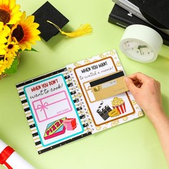 Graduation Gift Card Book 7×5 Inch College Survival Album for Grads