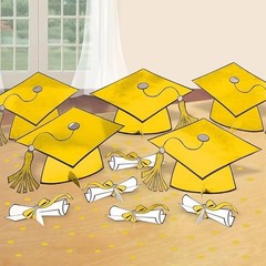 Amscan 240211.1 Yellow Graduation Table Decorating Kit | Party Favor | 1