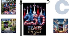 Celebrate America’s 250th Anniversary with Our Exclusive Patriotic Garden Flag