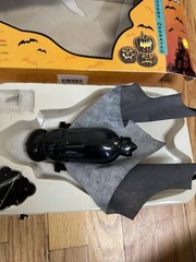 VTG Halloween 9” 90s Flying ANIMATED VAMPIRE BAT Flaps Wings Light Up Eyes WORKS