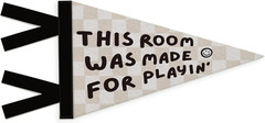Playroom Decor, This Room Was Made for Playin Wall Hanging Pennant Flag Banner,