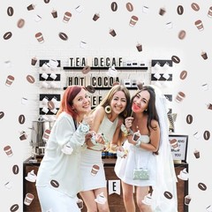 Coffee Bean Confetti Bridal Baby Shower Birthday Party Decorations 200 PCS